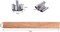 100Pcs Wooden Candle Wicks, Candle Making Wicks 5.1 X 0.5 Inch Naturally Smokeless Wooden Candle Wicks Candle Cores with Iron Stand for DIY Candle Making(50 Set)
